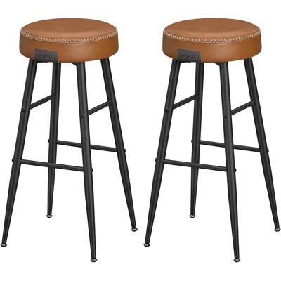 Vasagle Barhocker 2er-Set Braun Vasagle Barhocker 2er-Set Braun