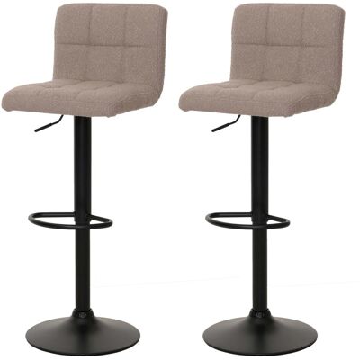 MCW Barhocker G87 2er-Set Taupe Stoff Boucle MCW Barhocker G87 2er-Set Taupe Stoff Boucle