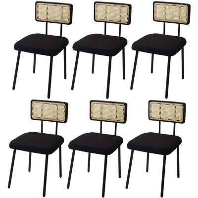 MCW K88-F - Stuhl - Retro Look, Bouclé Bezug, Stabiler 4-Fuß-Rahmen MCW K88-F - Stuhl - Retro Look, Bouclé Bezug, Stabiler 4-Fuß-Rahmen