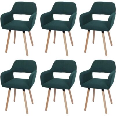 MCW Esszimmerstuhl A50 II 6er-Set Grün Stoff/Textil Cord 400g/m² MCW Esszimmerstuhl A50 II 6er-Set Grün Stoff/Textil Cord 400g/m²