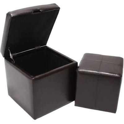 MCW Sitzhocker Carrara 2er-Set Braun MCW Sitzhocker Carrara 2er-Set Braun