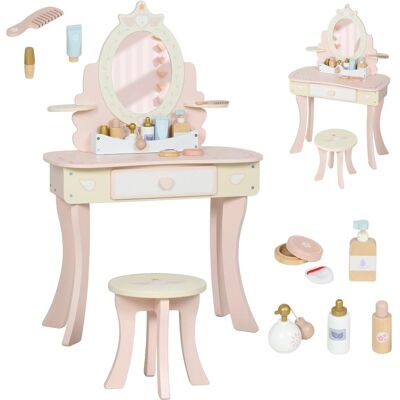 AIYAPLAY Schminktisch Kinder MDF 59,8L x 29,6B x 89,8H cm AIYAPLAY Schminktisch Kinder MDF 59,8L x 29,6B x 89,8H cm