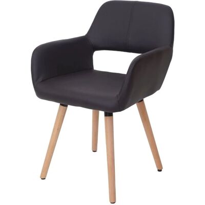 MCW Esszimmerstuhl A50 II Kunstleder Braun Helle Beine MCW Esszimmerstuhl A50 II Kunstleder Braun Helle Beine