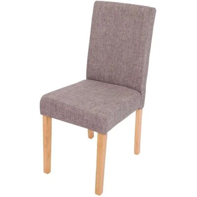 MCW Esszimmerstuhl Littau 2er-Set Textil Grau Helle Beine MCW Esszimmerstuhl Littau 2er-Set Textil Grau Helle Beine