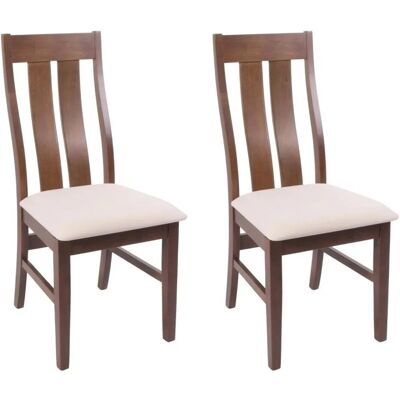 MCW Esszimmerstuhl M58 2er-Set Dunkles Gestell Creme MCW Esszimmerstuhl M58 2er-Set Dunkles Gestell Creme