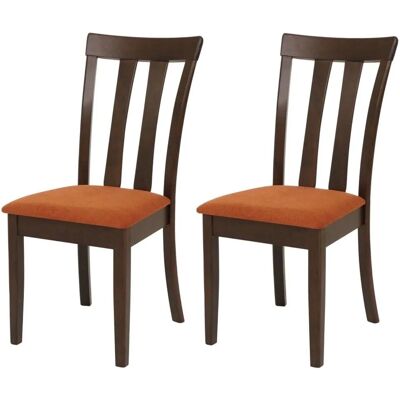 MCW Esszimmerstuhl G46 2er-Set Dunkles Gestell Orange MCW Esszimmerstuhl G46 2er-Set Dunkles Gestell Orange