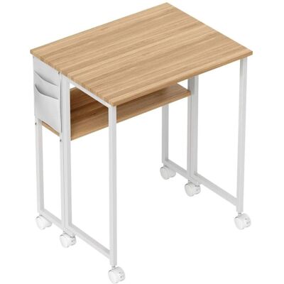 HOMCOM Schreibtisch Klappbar 63 cm Klappschreibtisch für Home Office Natur HOMCOM Schreibtisch Klappbar 63 cm Klappschreibtisch für Home Office Natur