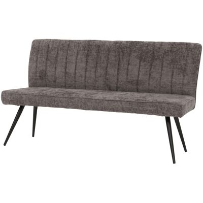MCW Sitzbank K16 Rückenlehne Stoff/Textil Chenille Metall 160cm Grau-Braun MCW Sitzbank K16 Rückenlehne Stoff/Textil Chenille Metall 160cm Grau-Braun