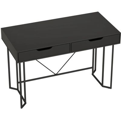 HOMCOM Schreibtisch 120cm x 60cm x 77cm Schwarz HOMCOM Schreibtisch 120cm x 60cm x 77cm Schwarz