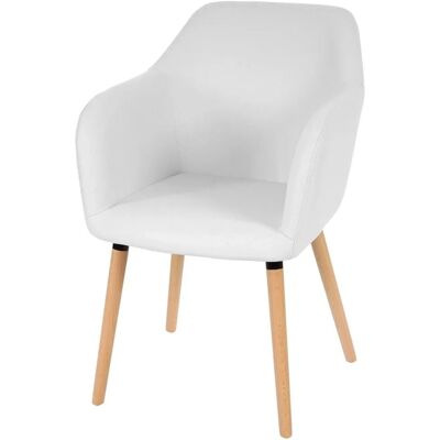 MCW Esszimmerstuhl Vaasa T381 6er-Set Kunstleder Weiß Helle Beine MCW Esszimmerstuhl Vaasa T381 6er-Set Kunstleder Weiß Helle Beine