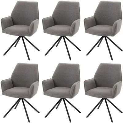 MCW Esszimmerstuhl G67 Bouclé 6er-Set Hellgrau MCW Esszimmerstuhl G67 Bouclé 6er-Set Hellgrau