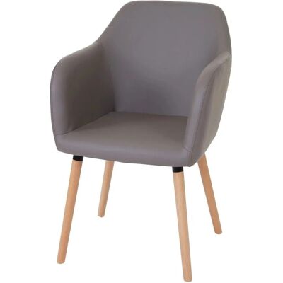 MCW Esszimmerstuhl Vaasa T381 Kunstleder Taupe-Grau Helle Beine MCW Esszimmerstuhl Vaasa T381 Kunstleder Taupe-Grau Helle Beine