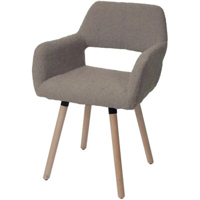MCW Esszimmerstuhl A50 II Taupe Stoff/Textil Boucle 450g/m² MCW Esszimmerstuhl A50 II Taupe Stoff/Textil Boucle 450g/m²