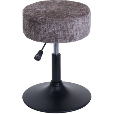 MCW Hocker C22 Höhenverstellbar Drehbar Ø 37cm Stoff Chenille Braun MCW Hocker C22 Höhenverstellbar Drehbar Ø 37cm Stoff Chenille Braun