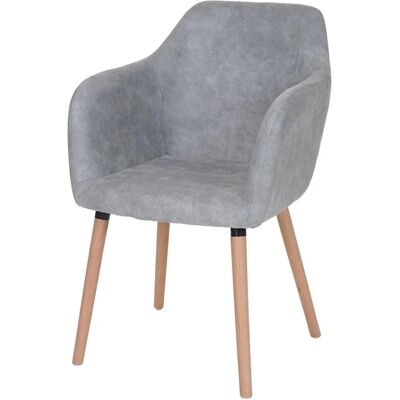 MCW Esszimmerstuhl Vaasa T381 Textil Vintage Betongrau Helle Beine MCW Esszimmerstuhl Vaasa T381 Textil Vintage Betongrau Helle Beine