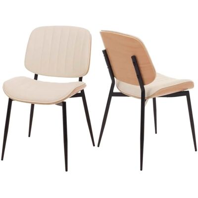 MCW Esszimmerstuhl O44 2er-Set Natur Weiß MCW Esszimmerstuhl O44 2er-Set Natur Weiß