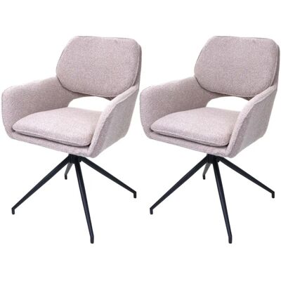 MCW Esszimmerstuhl N74 2er-Set Stoff Boucle 540g/m² Beige MCW Esszimmerstuhl N74 2er-Set Stoff Boucle 540g/m² Beige