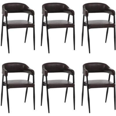 MCW Esszimmerstuhl P29 6er-Set Dunkelbraun MCW Esszimmerstuhl P29 6er-Set Dunkelbraun