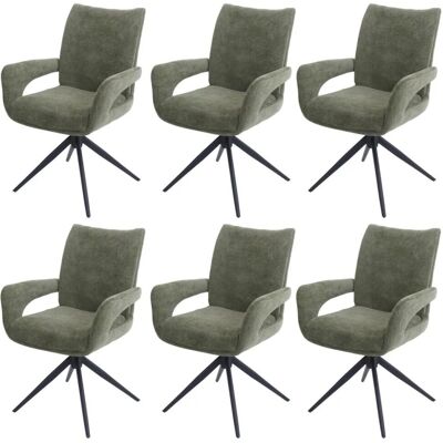 MCW Esszimmerstuhl O78 6er-Set Grün MCW Esszimmerstuhl O78 6er-Set Grün