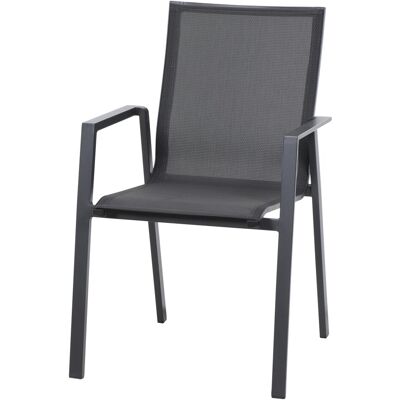 Siena Garden Stapelsessel Reno 65 cm x 56 cm x 88 cm Matt-Anthrazit Siena Garden Stapelsessel Reno 65 cm x 56 cm x 88 cm Matt-Anthrazit