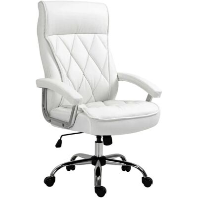 Vinsetto Chefsessel mit Rautenmuster, höhenverstellbar, modern und elegant - Bürostuhl Vinsetto Chefsessel mit Rautenmuster, höhenverstellbar, modern und elegant - Bürostuhl