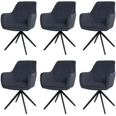 MCW Esszimmerstuhl L79 6er-Set Anthrazit MCW Esszimmerstuhl L79 6er-Set Anthrazit