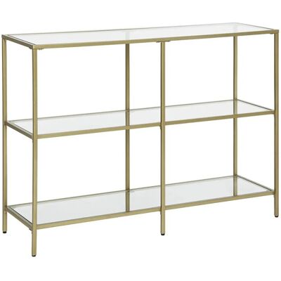 VASAGLE Gold Glass Konsole - Modernes Design VASAGLE Gold Glass Konsole - Modernes Design