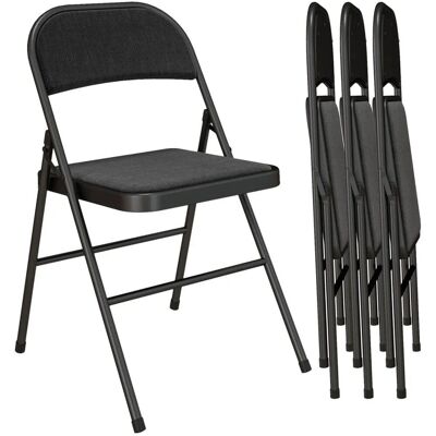 HOMCOM Klappstuhl Polyester 46L x 45B x 78H cm Schwarz HOMCOM Klappstuhl Polyester 46L x 45B x 78H cm Schwarz
