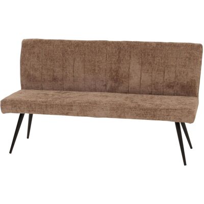 MCW Sitzbank K16 Rückenlehne Stoff/Textil Chenille Metall 160cm Braun MCW Sitzbank K16 Rückenlehne Stoff/Textil Chenille Metall 160cm Braun