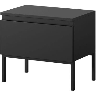 Selsey Nachttisch Bemmi Schwarz 49 cm Selsey Nachttisch Bemmi Schwarz 49 cm