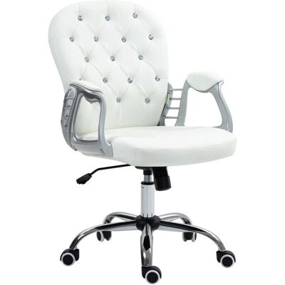 Vinsetto Bürostuhl Ergonomisch für Home Office 59 x 60 x 103 cm Weiß Vinsetto Bürostuhl Ergonomisch für Home Office 59 x 60 x 103 cm Weiß