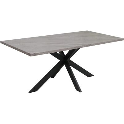MCW Esszimmertisch O55 Marmor-Optik Grau 180cm MCW Esszimmertisch O55 Marmor-Optik Grau 180cm
