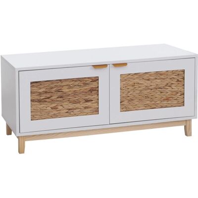 MCW Sitzbank P54 MDF Melamin Wasserhyazinthefront 45x100x42cm Weiß MCW Sitzbank P54 MDF Melamin Wasserhyazinthefront 45x100x42cm Weiß