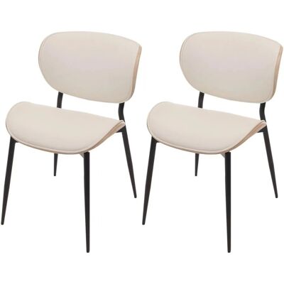 MCW Esszimmerstuhl O45 2er-Set Natur Weiß MCW Esszimmerstuhl O45 2er-Set Natur Weiß