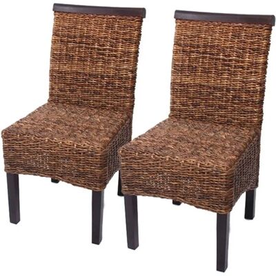 MCW Esszimmerstuhl Acireale 2er-Set Dunkel ohne Kissen MCW Esszimmerstuhl Acireale 2er-Set Dunkel ohne Kissen