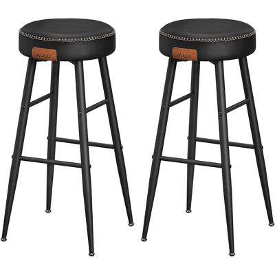 Vasagle Barhocker 2er-Set Schwarz Vasagle Barhocker 2er-Set Schwarz