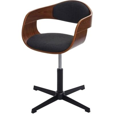 MCW Esszimmerstuhl H46 Walnuss-Optik Stoff/Textil Dunkelgrau MCW Esszimmerstuhl H46 Walnuss-Optik Stoff/Textil Dunkelgrau