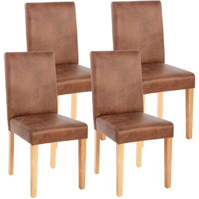 MCW - Littau - Braun - Polyesterstoff - Esszimmerstuhl MCW - Littau - Braun - Polyesterstoff - Esszimmerstuhl