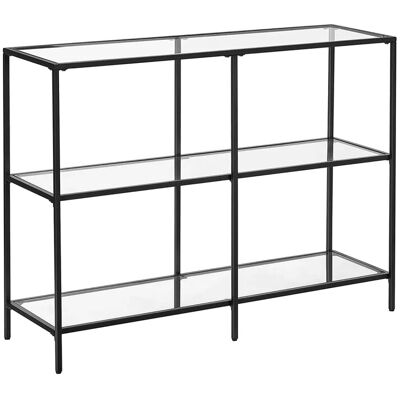 Vasagle Konsolentisch 30 cm x 100 cm x 73 cm Schwarz-Transparent Vasagle Konsolentisch 30 cm x 100 cm x 73 cm Schwarz-Transparent