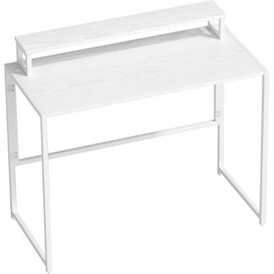 HOMCOM Schreibtisch MDF Stahl 100L x 48B x 87,5H cm Weiß HOMCOM Schreibtisch MDF Stahl 100L x 48B x 87,5H cm Weiß