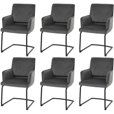 MCW Freischwinger N60 6er-Set Dunkelgrau MCW Freischwinger N60 6er-Set Dunkelgrau
