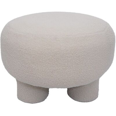MCW Hocker Q49 Stoff/Textil Bouclé 55cm Creme MCW Hocker Q49 Stoff/Textil Bouclé 55cm Creme