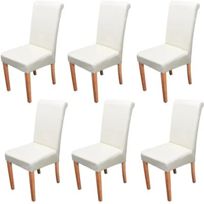 MCW Esszimmerstuhl Lecce II 6er-Set Creme Helle Beine MCW Esszimmerstuhl Lecce II 6er-Set Creme Helle Beine
