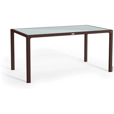 Lechuza Esstisch mit Glasplatte Mokka 160 x 90 cm Lechuza Esstisch mit Glasplatte Mokka 160 x 90 cm