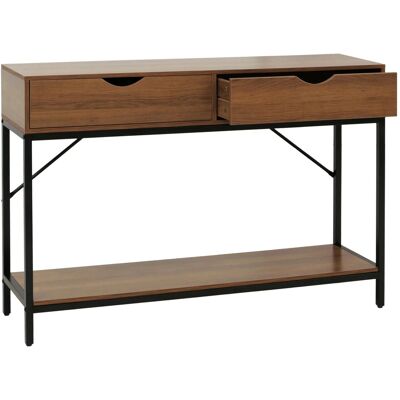 MCW Konsolentisch O76 Schubladen Ablage Industrial 76x109x30cm Braun MCW Konsolentisch O76 Schubladen Ablage Industrial 76x109x30cm Braun