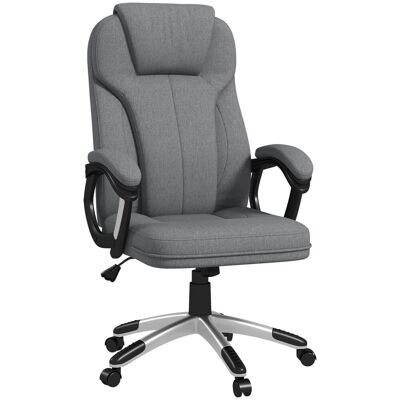 Vinsetto Bürostuhl Polyester Grau 66L x 75B x 110-120H cm Vinsetto Bürostuhl Polyester Grau 66L x 75B x 110-120H cm
