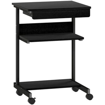 HOMCOM Schreibtisch Spanplatte Metall 56L x 51B x 79H cm Schwarz HOMCOM Schreibtisch Spanplatte Metall 56L x 51B x 79H cm Schwarz
