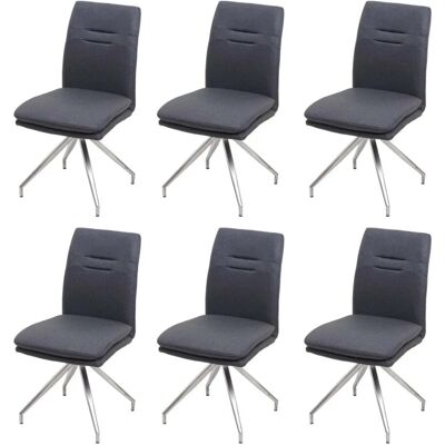 MCW Esszimmerstuhl H70 6er-Set Dunkelgrau MCW Esszimmerstuhl H70 6er-Set Dunkelgrau