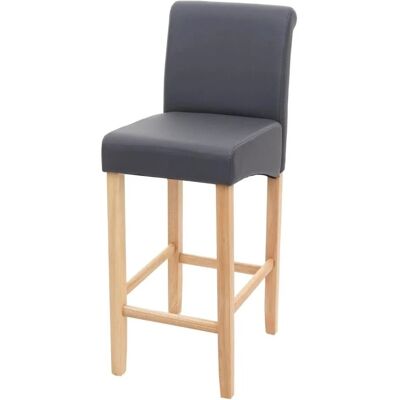 MCW Barhocker C33 Grau Matt Helle Beine Kunstleder MCW Barhocker C33 Grau Matt Helle Beine Kunstleder