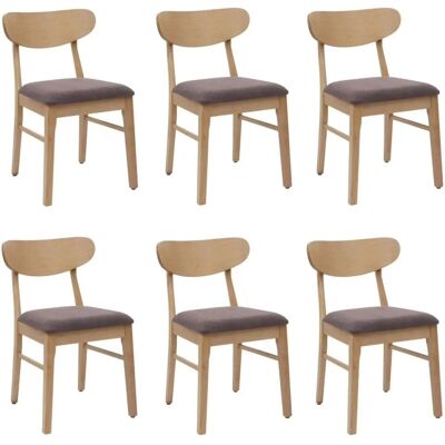 MCW - MCW-M59 - taupe - Polyesterbezug - helle Holzbeine - Dining chair MCW - MCW-M59 - taupe - Polyesterbezug - helle Holzbeine - Dining chair
